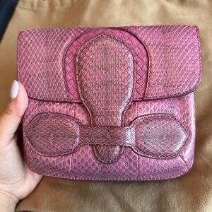 Bottega Veneta Rialto Python Double Sided Flap Crossbody